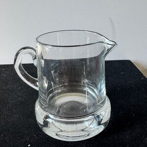 Vintage Clear Glass Pitcher/Creamer